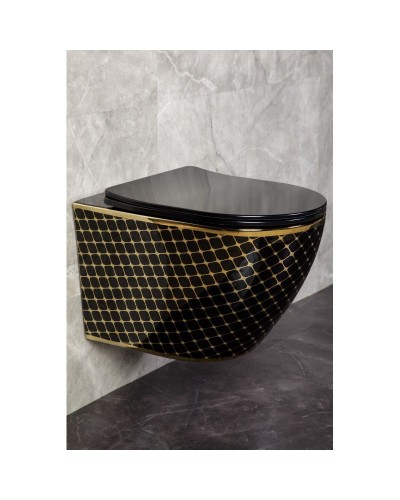 Подвесной унитаз Firenze-Black Z19-17B Zandini