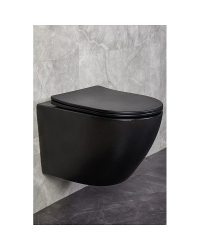 Подвесной унитаз Garda-Black Z19-05MB Zandini