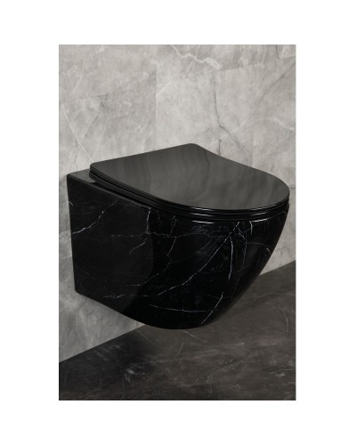 Подвесной унитаз Lazio-Black Z19-27B Zandini