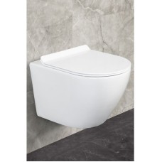 УНИТАЗ ПОДВЕСНОЙ БЕЗОБОДКОВЫЙ REINE (крышка дюропласт-микролифт)