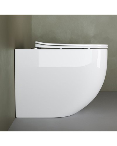 Унитаз Ceramica Nova Mia Rimless CN1810 приставной с сиденьем Микролифт