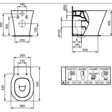 Унитаз приставной Ideal Standard Connect Air AquaBlade E004201