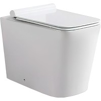 Комплект унитаза SantiLine SL-5020 со смывным бачком SL-02 с клавишей смыва Хром