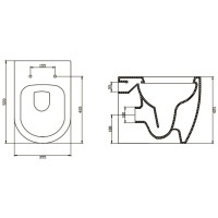 Унитаз приставной BelBagno Marino BB105CB