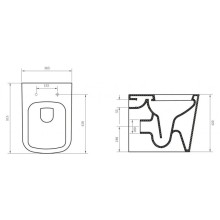 Унитаз приставной BelBagno Albano BB120CB