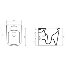 Унитаз приставной BelBagno Albano BB120CB