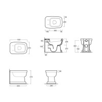 Унитаз приставной Simas Evolution EVO01bi