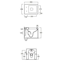 Приставной унитаз Simas Frozen FZ01bi