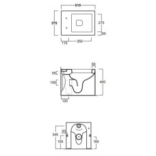 Приставной унитаз Simas Frozen FZ01bi