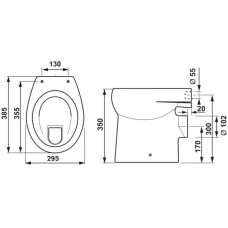 Унитаз приставной Jika Baby 8220360000001