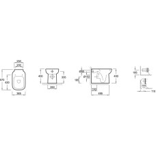 Унитаз приставной Jacob Delafon Replay E4776-00