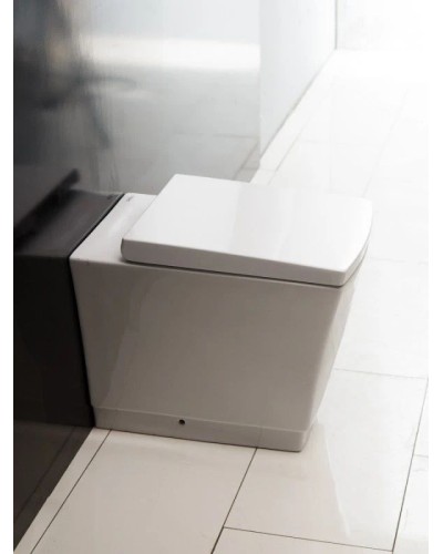 Приставной безободковый унитаз BelBagno Regina BB104CB