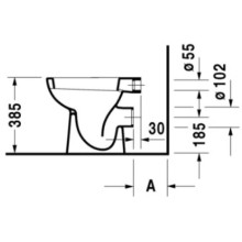 Приставной унитаз Duravit D-Code 21080900002