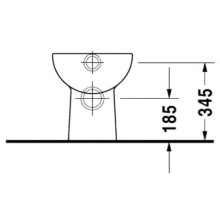 Приставной унитаз Duravit D-Code 21080900002