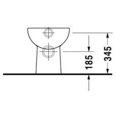 Приставной унитаз Duravit D-Code 21080900002