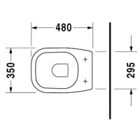 Приставной унитаз Duravit D-Code 21080900002