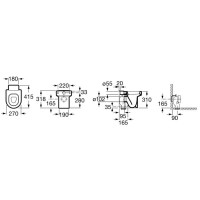 Приставной унитаз Roca Happening 347115000