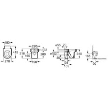 Приставной унитаз Roca Happening 347115000