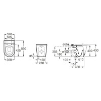 Приставной унитаз Roca Inspira 347527000