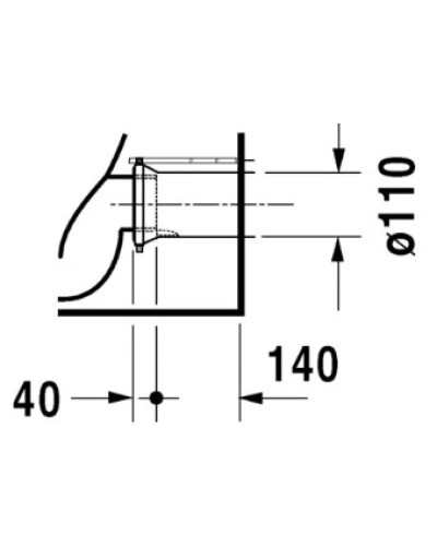 Приставной унитаз Duravit Darling New 2139090000