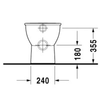 Приставной унитаз Duravit Darling New 2139090000