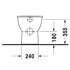 Приставной унитаз Duravit Darling New 2139090000