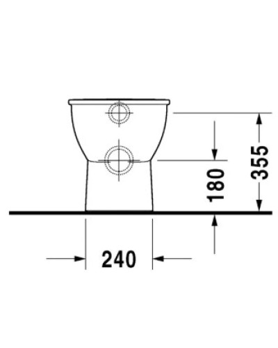 Приставной унитаз Duravit Darling New 2139090000