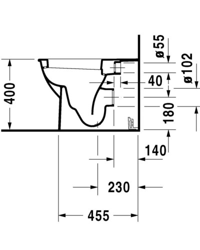 Приставной унитаз Duravit Darling New 2139090000