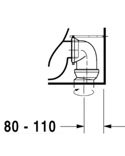 Приставной унитаз Duravit Darling New 2139090000