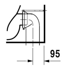 Приставной унитаз Duravit Darling New 2139090000