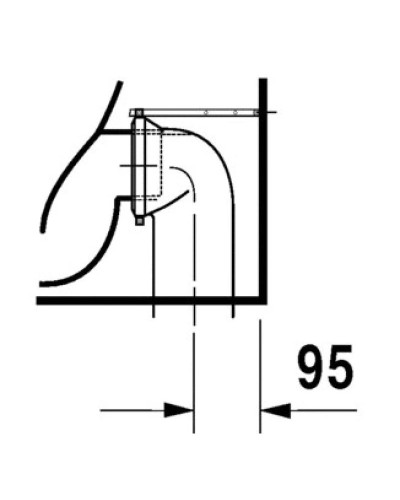 Приставной унитаз Duravit Darling New 2139090000