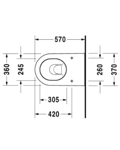 Приставной унитаз Duravit Darling New 2139090000