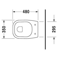 Приставной унитаз Duravit D-Code 21090900002