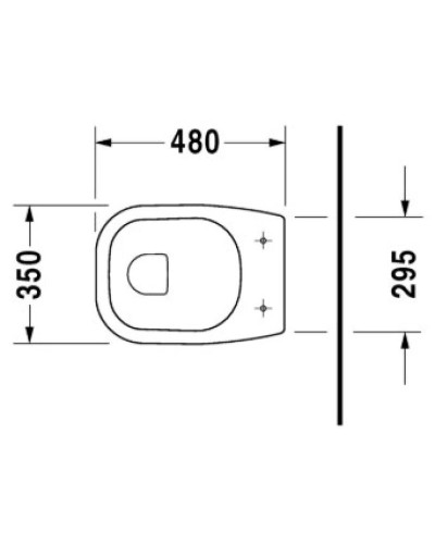 Приставной унитаз Duravit D-Code 21090900002