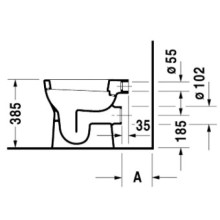Приставной унитаз Duravit D-Code 21090900002