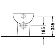 Приставной унитаз Duravit D-Code 21090900002
