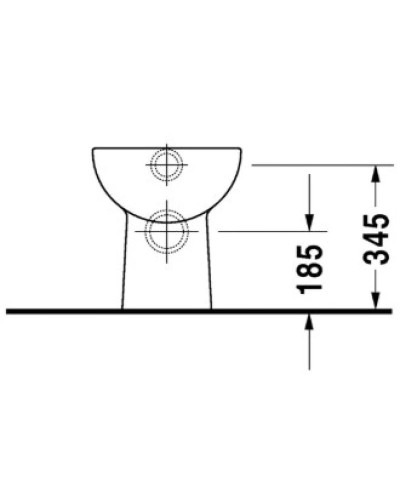 Приставной унитаз Duravit D-Code 21090900002
