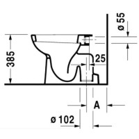 Приставной унитаз Duravit D-Code 21100100002