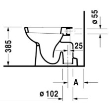 Приставной унитаз Duravit D-Code 21100100002