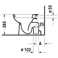 Приставной унитаз Duravit D-Code 21100100002