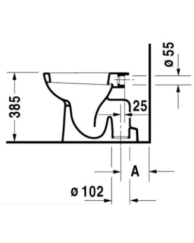 Приставной унитаз Duravit D-Code 21100100002