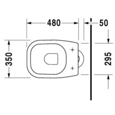 Приставной унитаз Duravit D-Code 21100100002