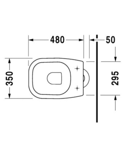 Приставной унитаз Duravit D-Code 21100100002