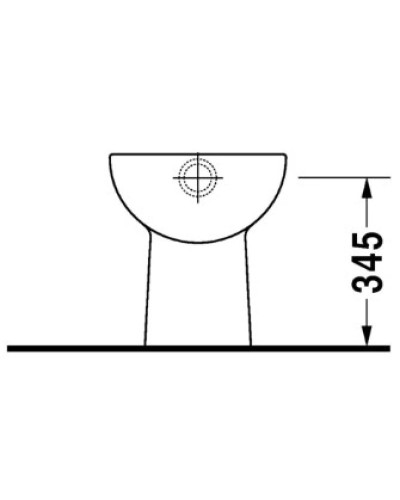 Приставной унитаз Duravit D-Code 21100100002