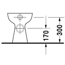 Приставной унитаз Duravit Duraplus Bambi 0106090000