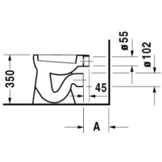 Приставной унитаз Duravit Duraplus Bambi 0106090000