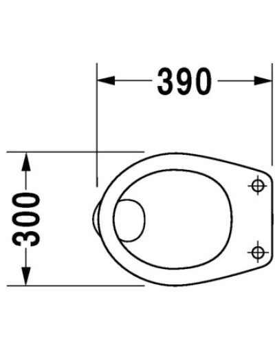 Приставной унитаз Duravit Duraplus Bambi 0106090000