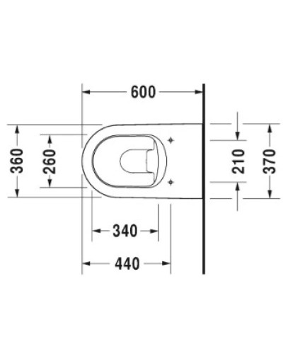 Приставной унитаз Duravit ME by Starck 2169090000