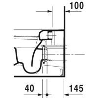 Приставной унитаз Duravit ME by Starck 2169090000