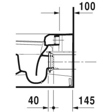 Приставной унитаз Duravit ME by Starck 2169090000